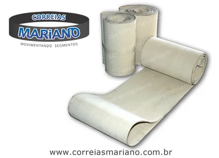 Correia sanitária branca de borracha ou PVC