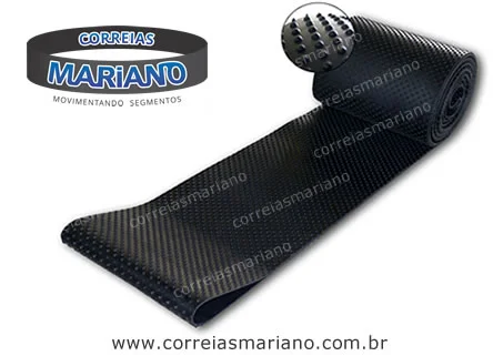 Correia transportadora corrugada mamilo